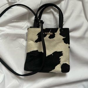 Cow print mini bag